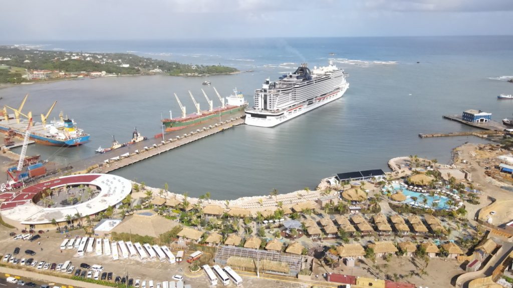 Inauguration of Taino Bay port in Puerto Plata